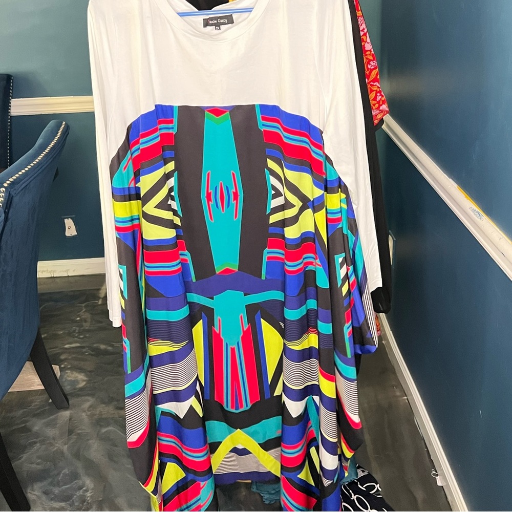 Color block dress plus size